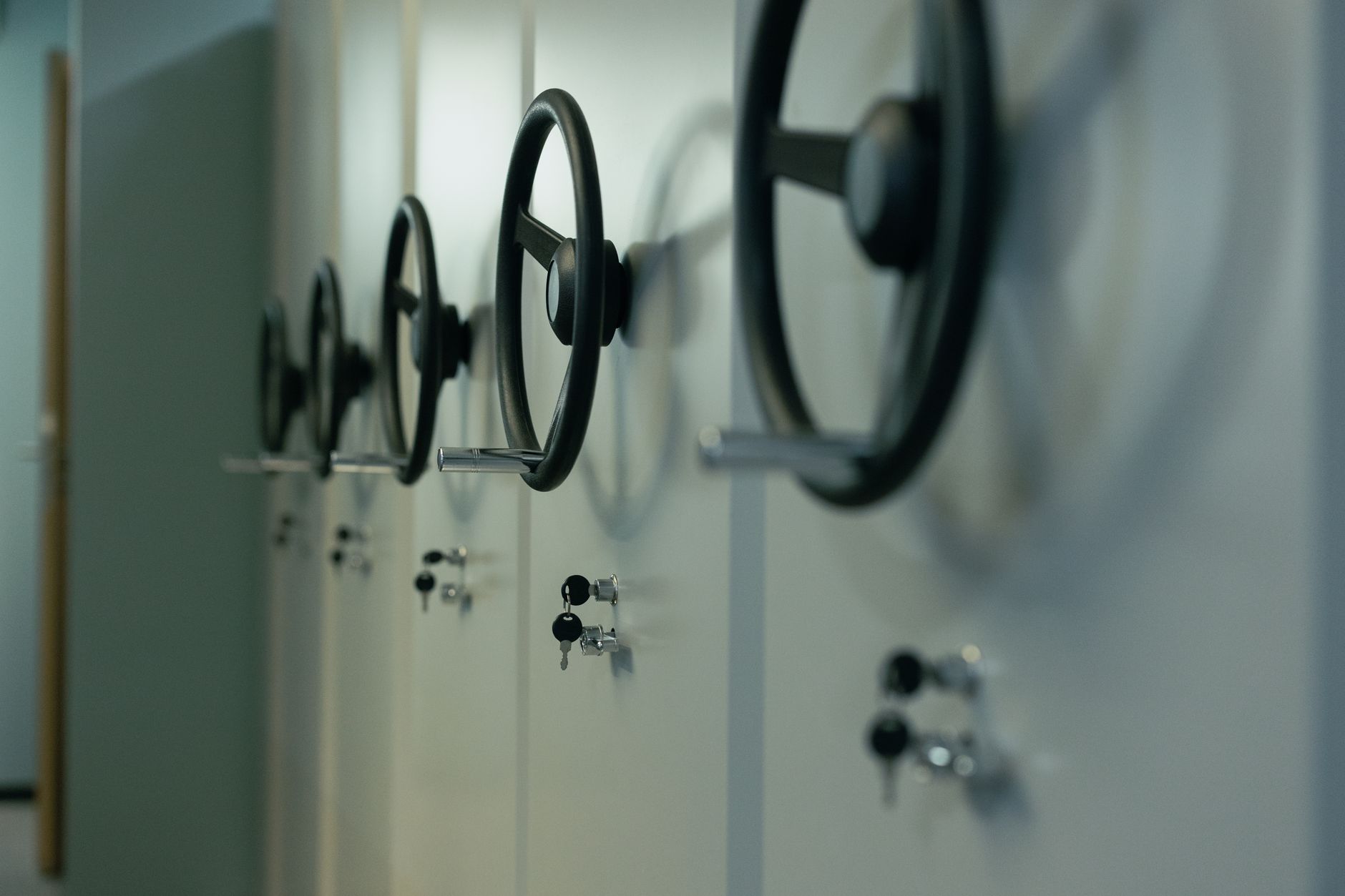 A locked metal cabinet in a hospital, illustrating the physical security measures needed to protect transported medicines and sensitive materials.