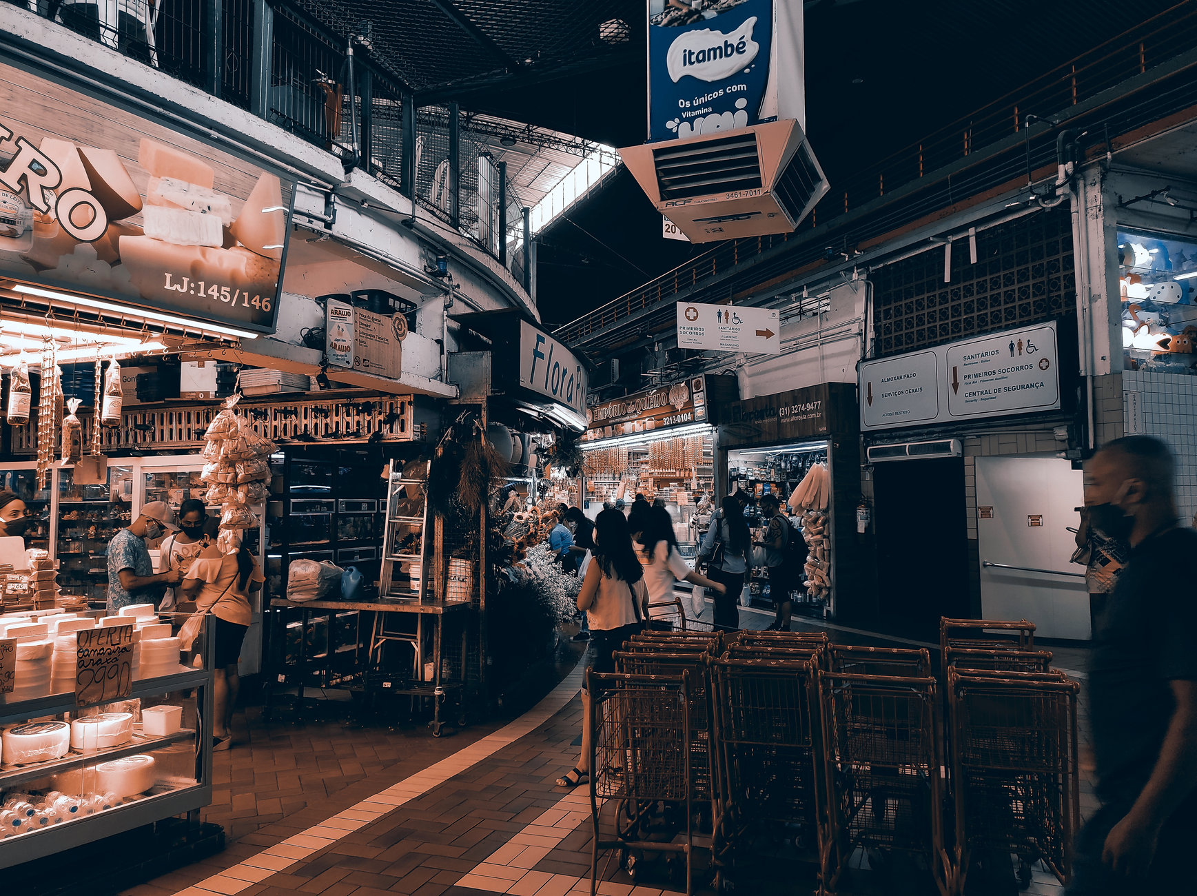 Retail shop at evening close