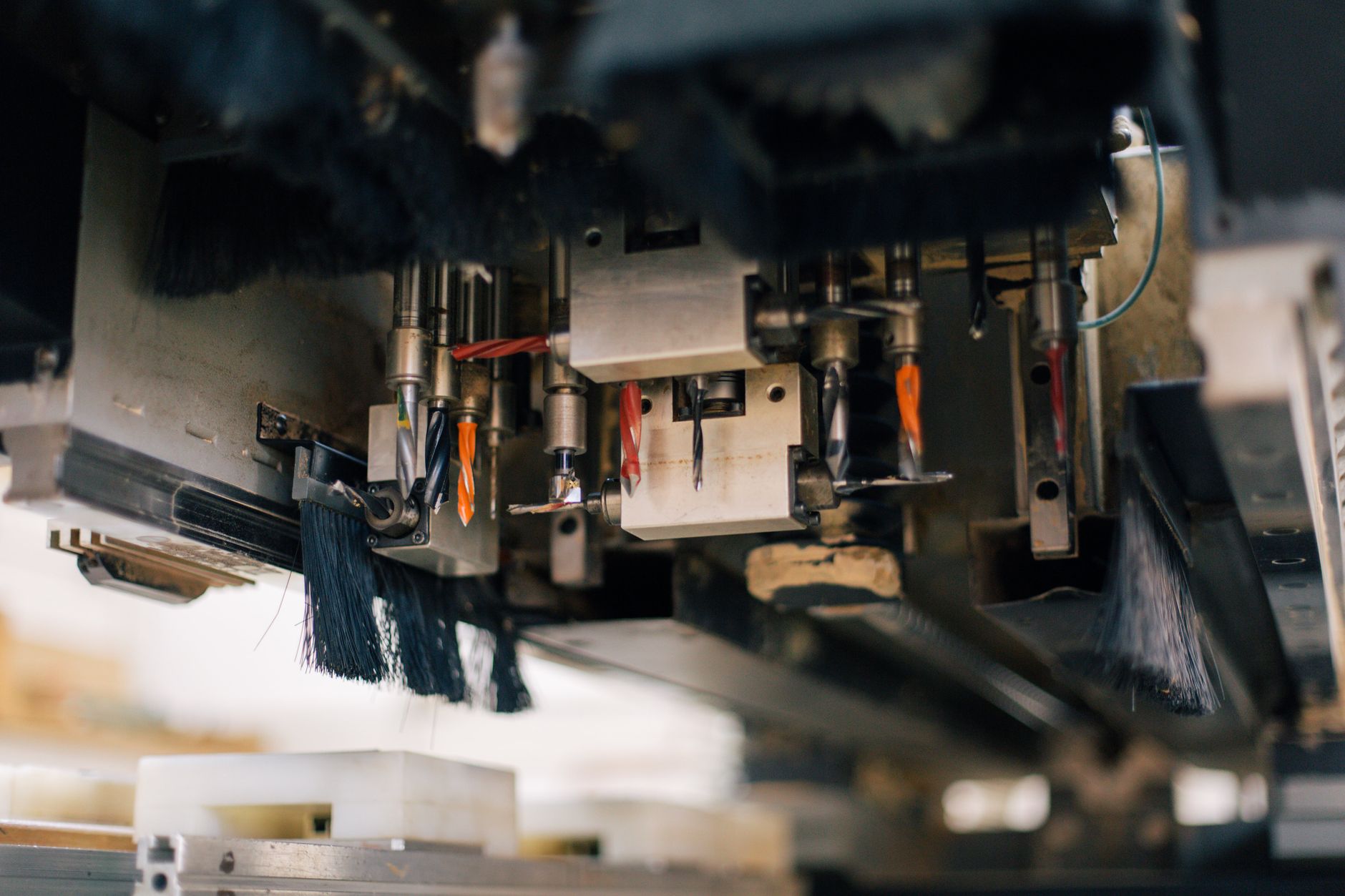 A technician prepares tools for industrial equipment setup and planned maintenance.