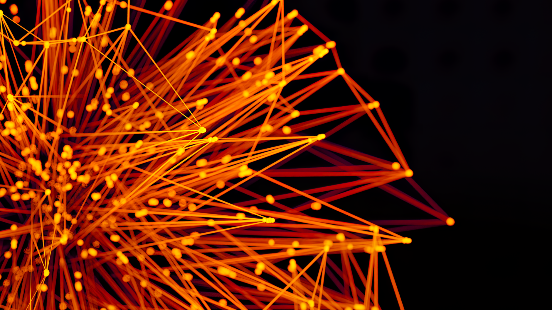 An abstract image of glowing lines of light representing the flow of predictive maintenance data from a fleet of service robots.