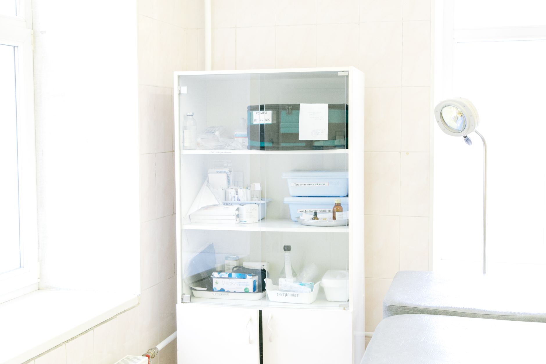 Shelves of neatly organized medical supplies in a veterinary hospital support area, matching the article's focus on routine restocking runs.