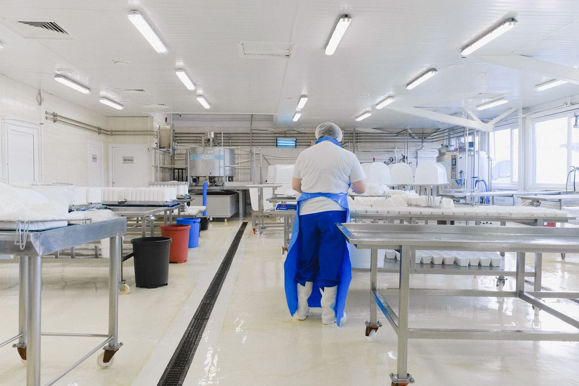A sterile cleanroom environment, representing a specialized operational setting for a robotic system.