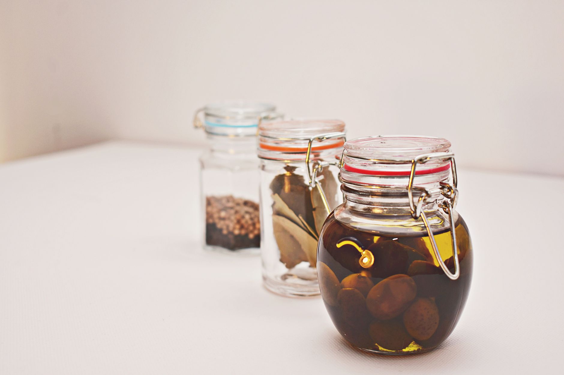 Covered food containers are staged together to protect clean payloads from contamination.