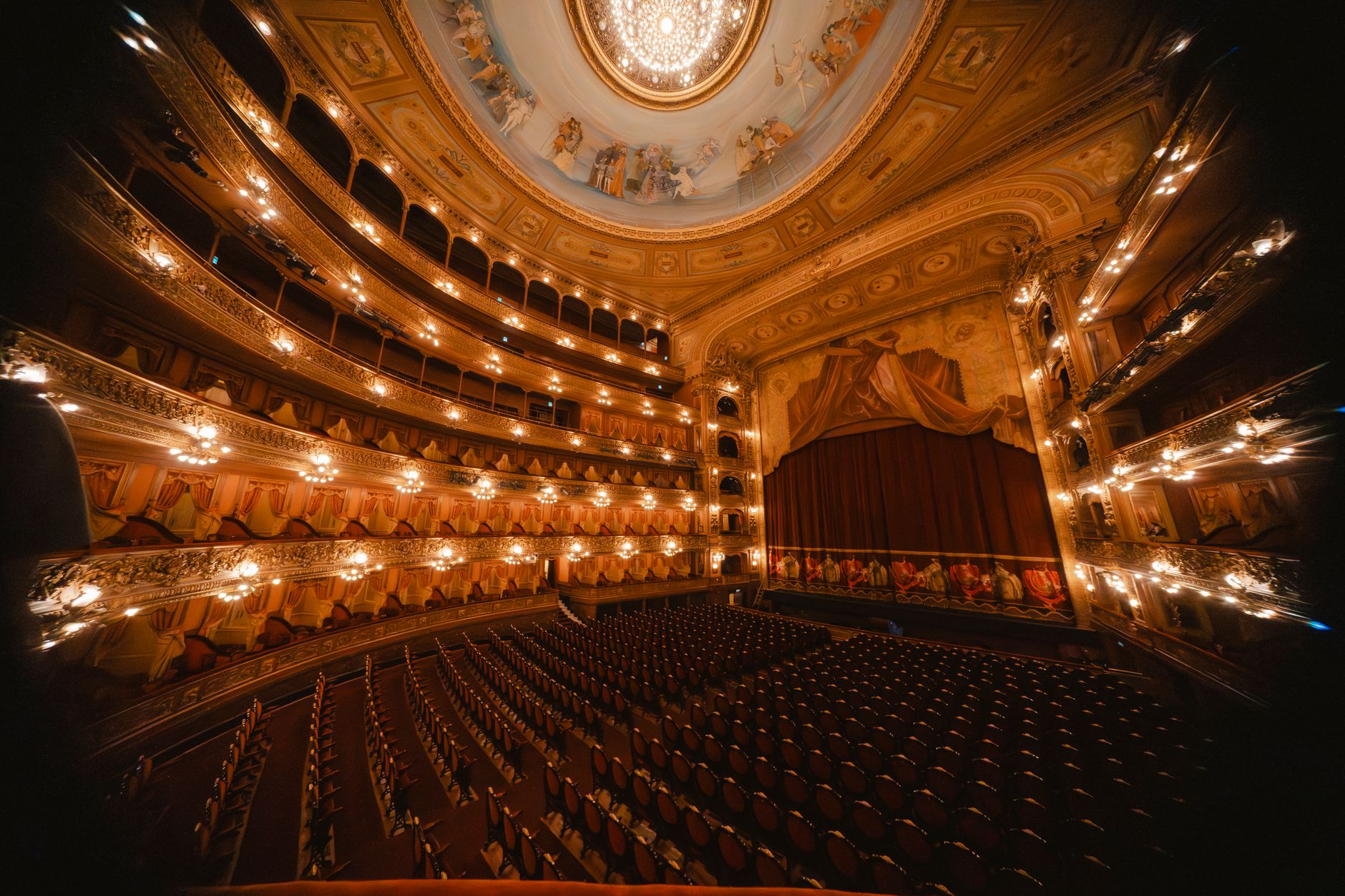 Overhead catwalk and grid area above a stage where sheaves and lift lines are hard to reach.