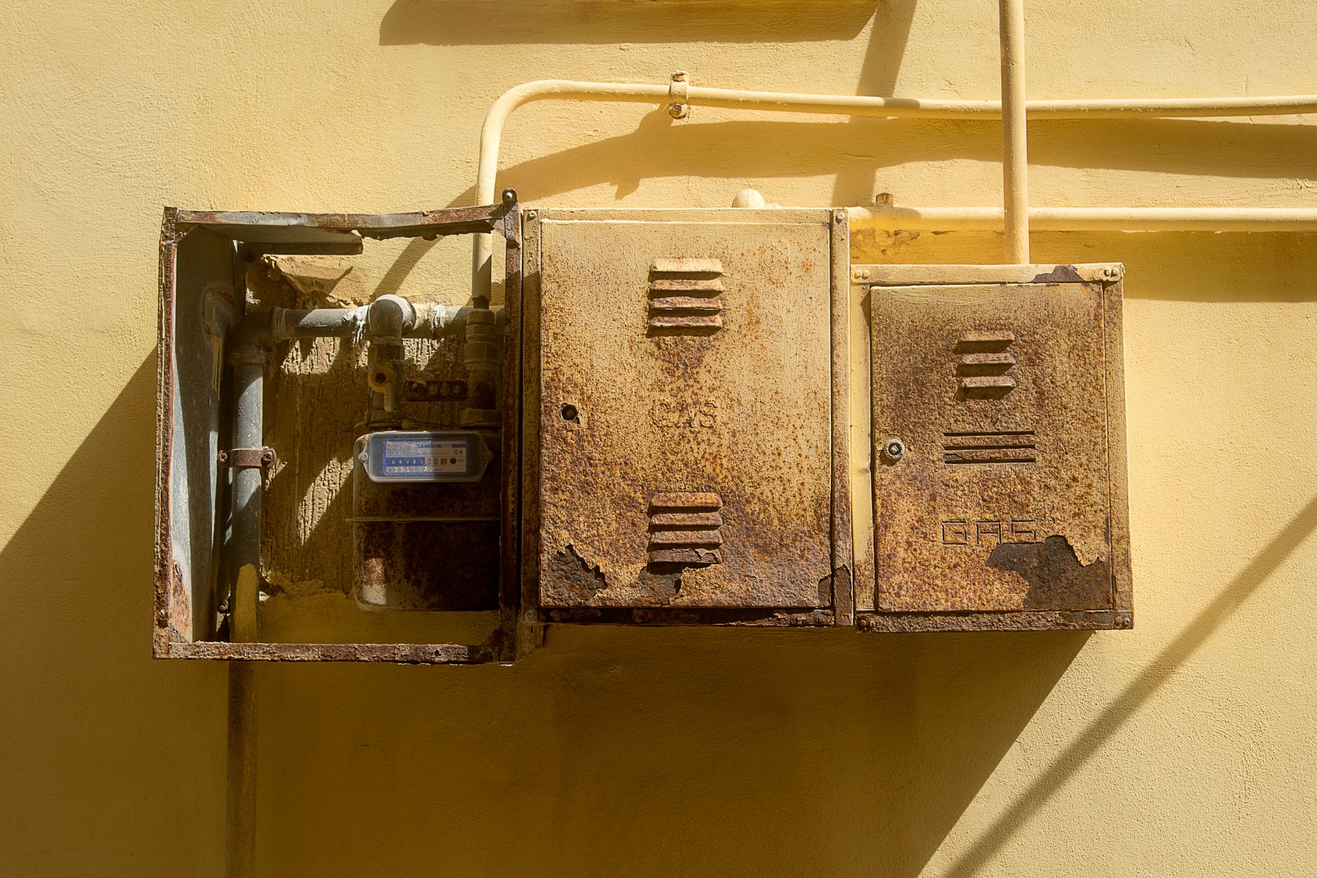 Corroded wiring and metal components show the kinds of defects that inspection photographs should document clearly.