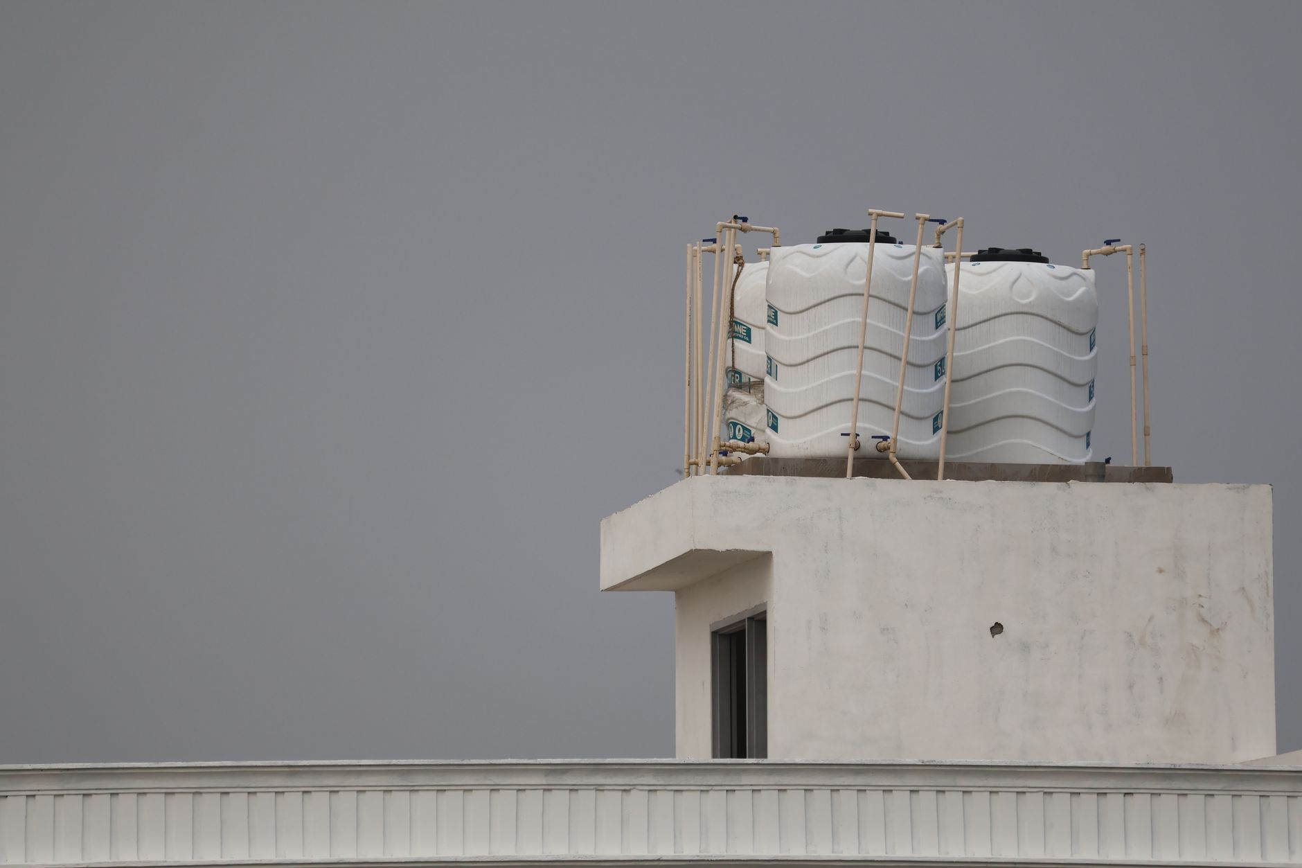 Elevated municipal water storage tank where interior inspection is scheduled on a fixed cycle.