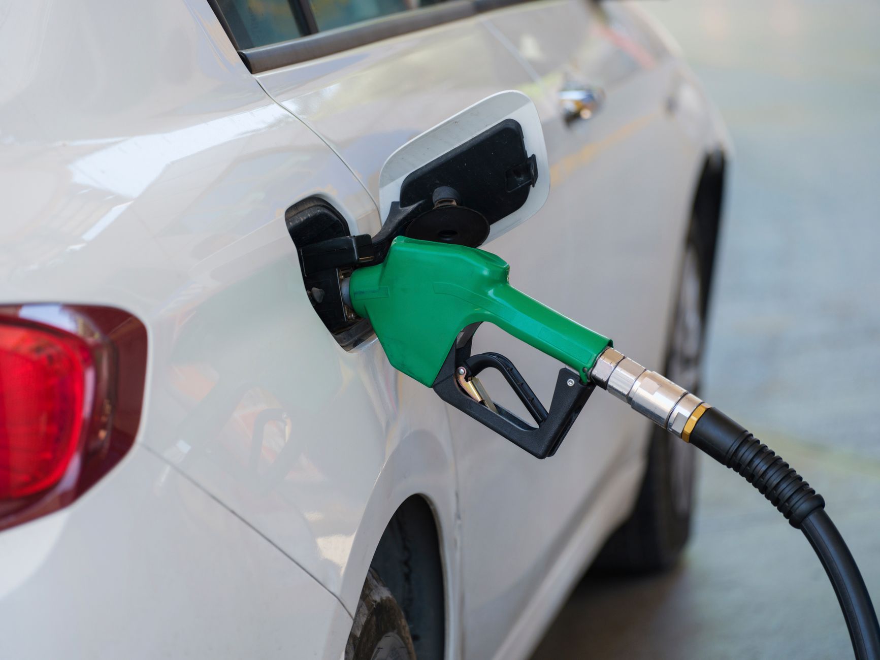 Above-ground diesel storage beside an industrial yard, a common overnight theft target at quarries.