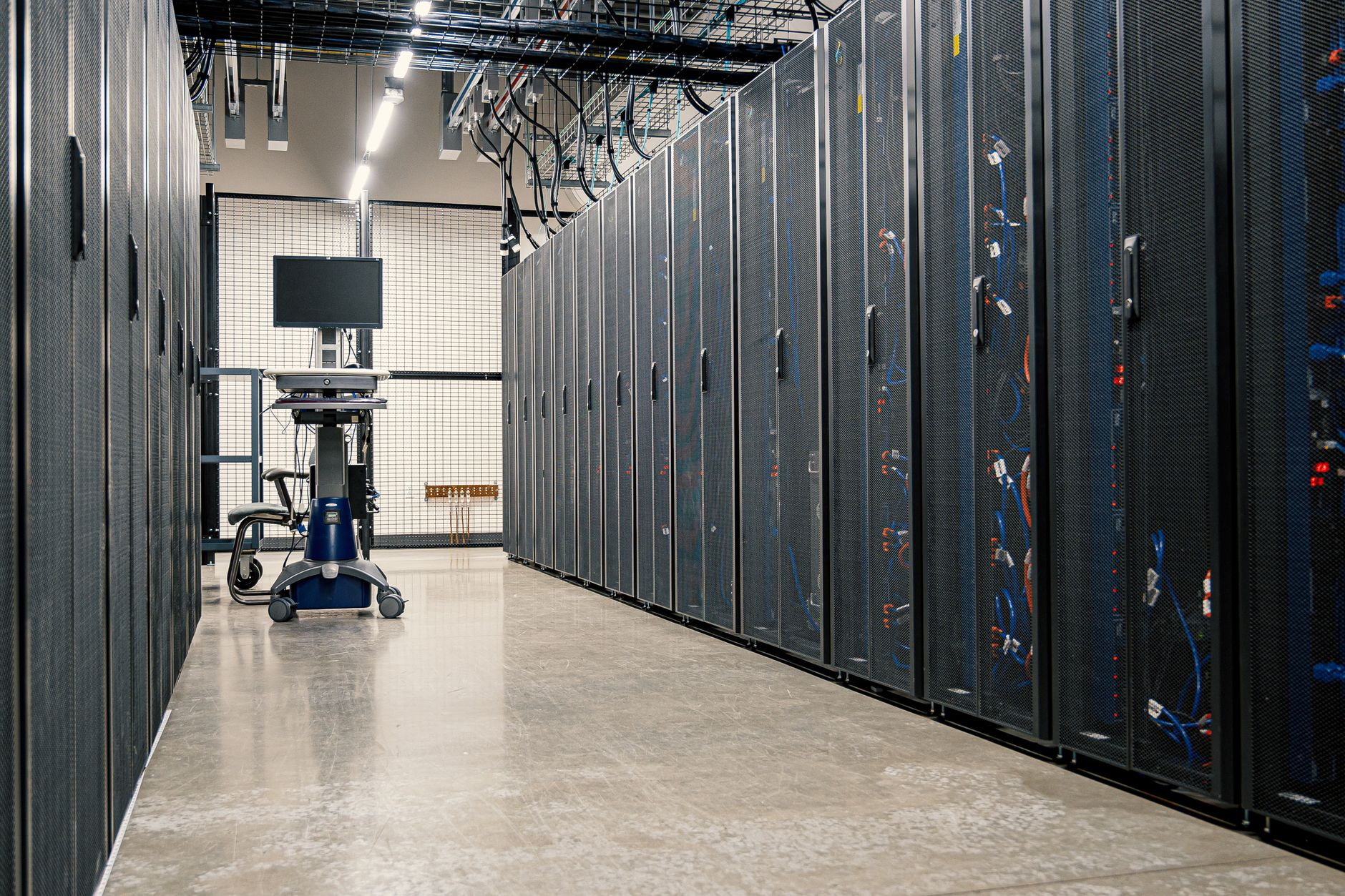 Network equipment supports communications across a large event property.