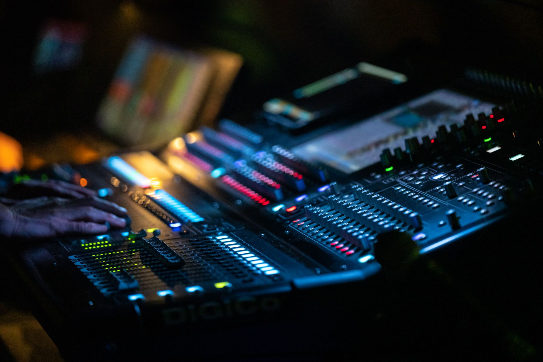 An event operations room with staff monitoring screens reflects the escalation and service coordination needed to make restroom alerts actionable on event day.