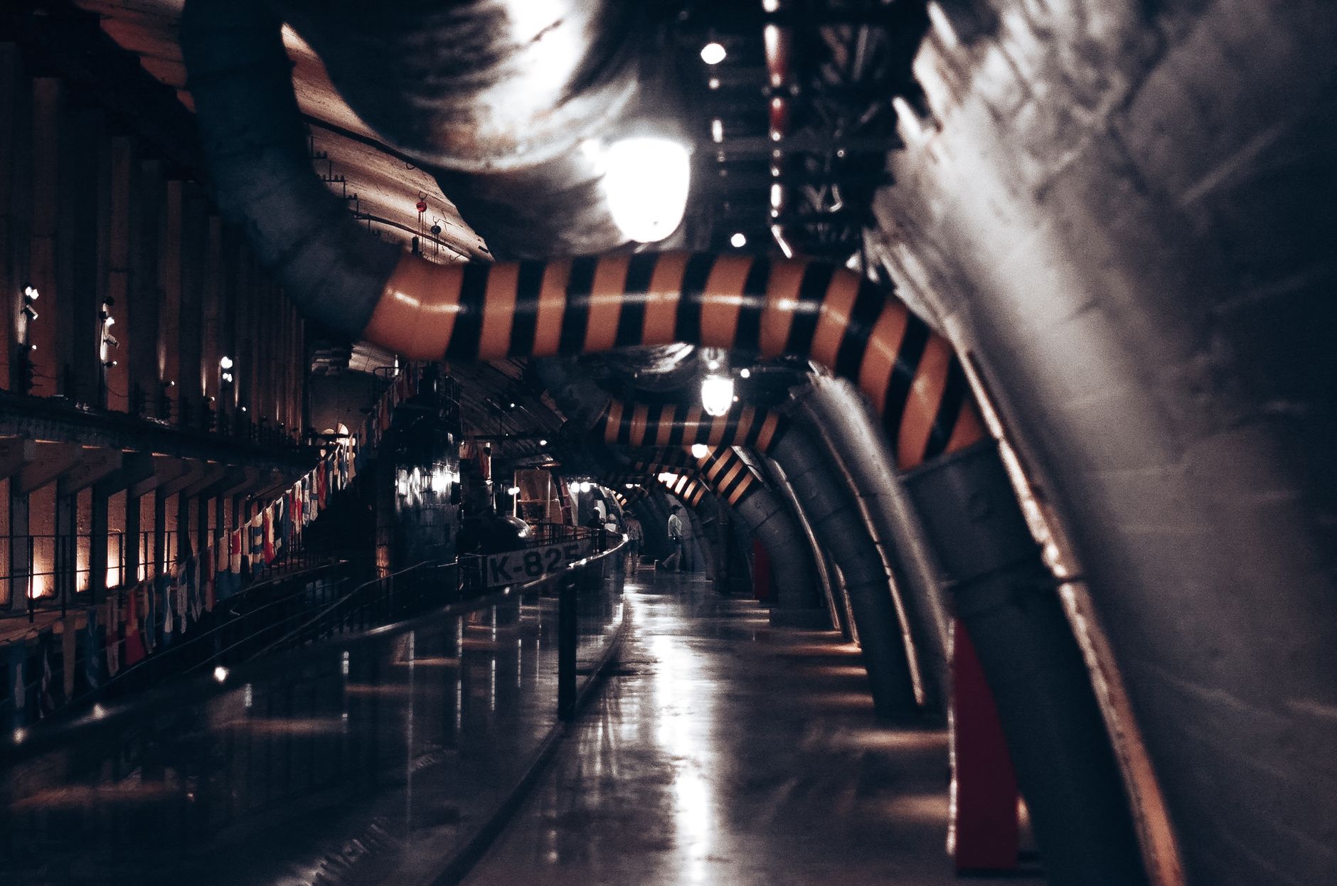A long utility tunnel illustrates the connectivity-challenged spaces where local inspection processing matters.