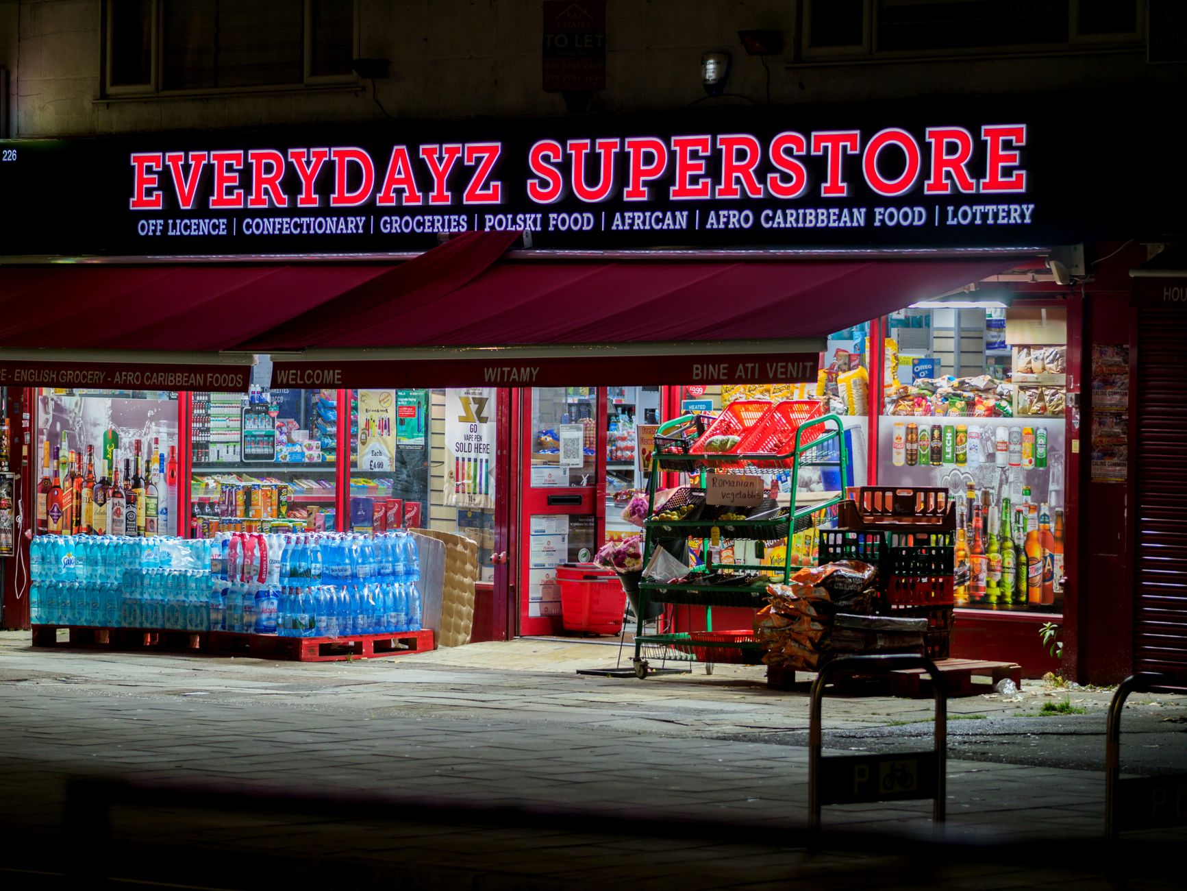 Closed hypermarket floor where autonomous scrubbers can run without shopper traffic.