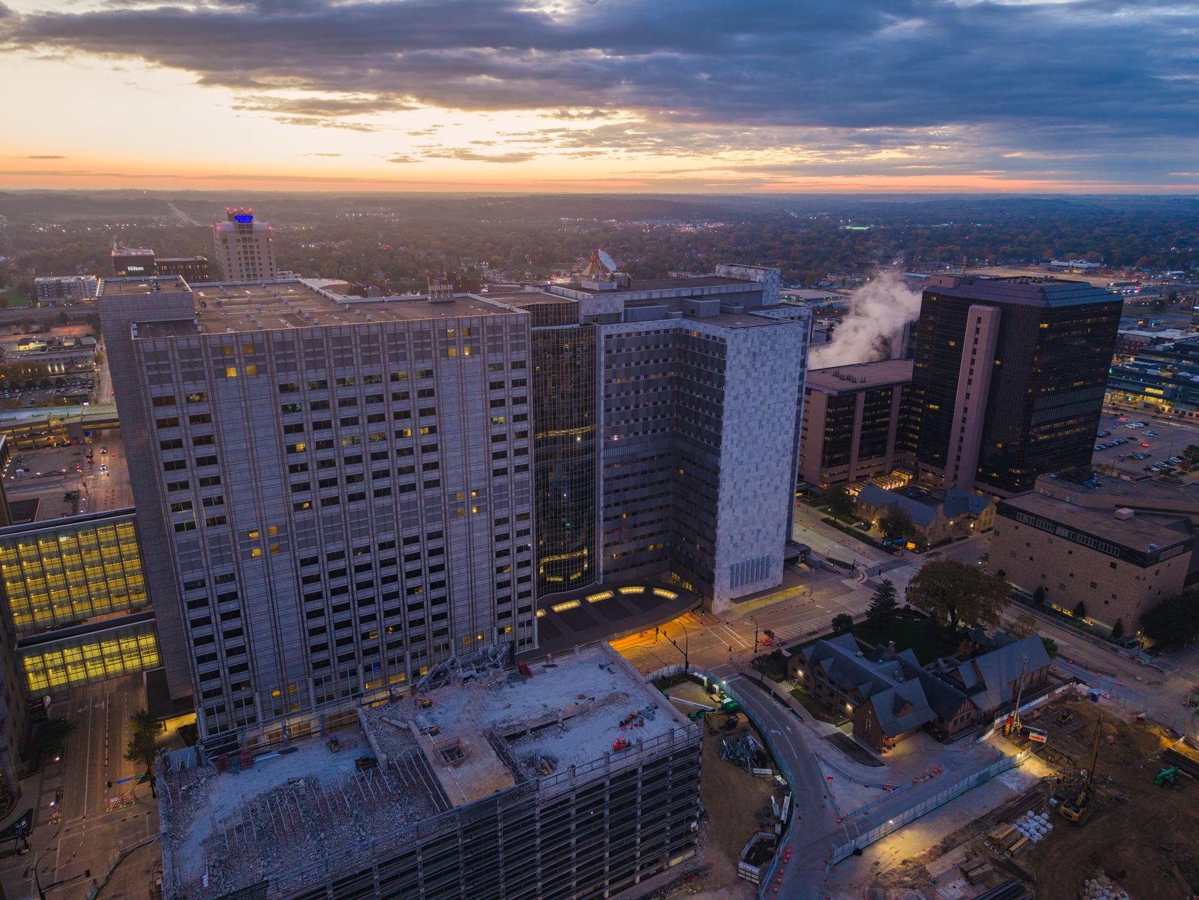 Urban Midwest medical center where one EVS robot logged thousands of deliveries in a year.