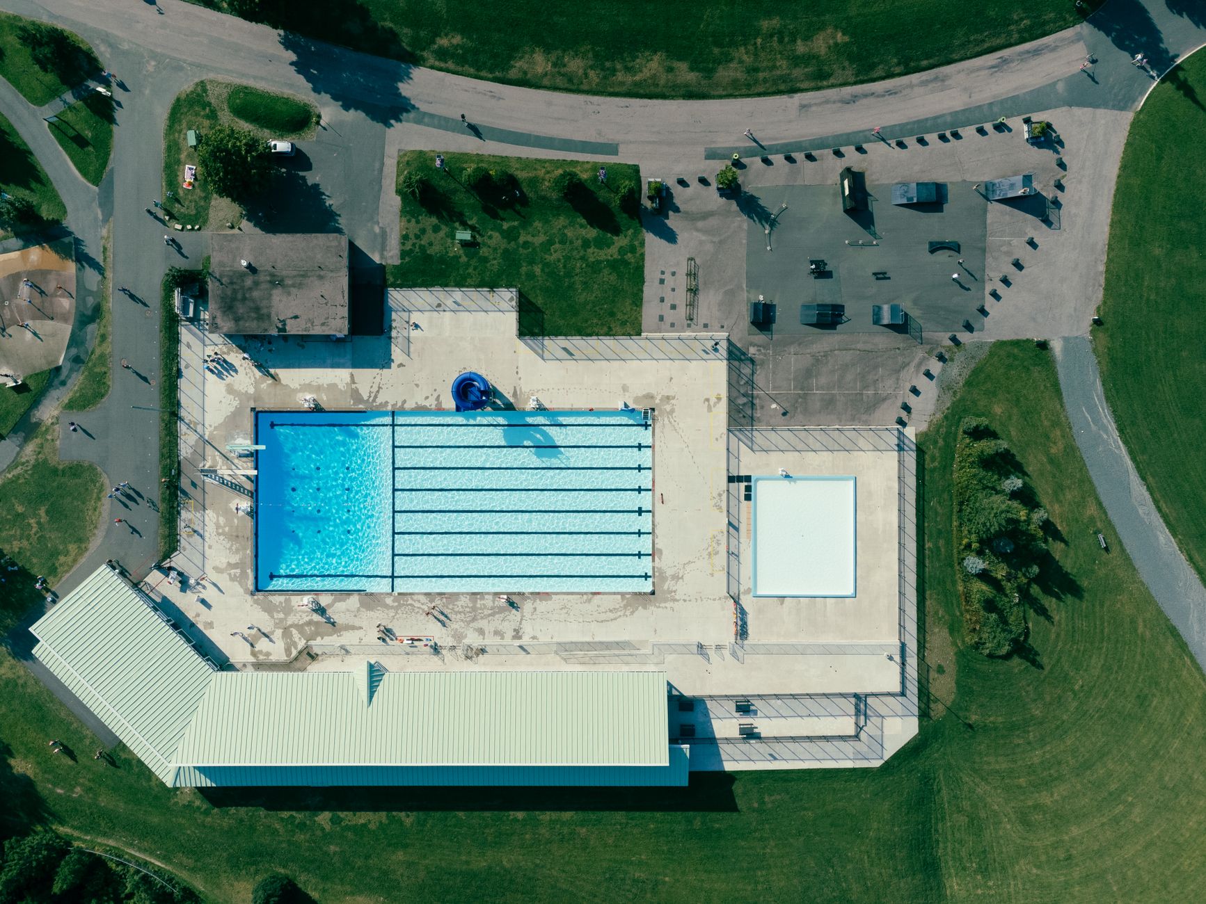 The exterior of a community recreation building serving local sports programs.