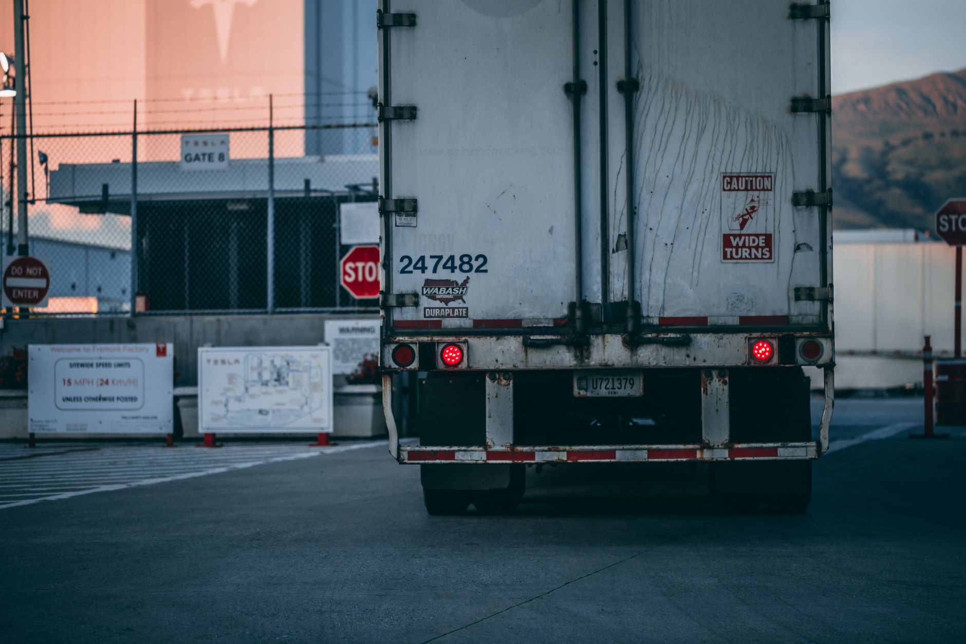 A loading dock where faster trailer fill times matter for shipping molded parts.