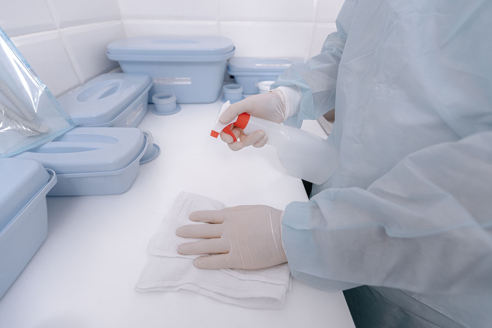 Facilities staff launching teach-and-repeat scrubbing routes.
