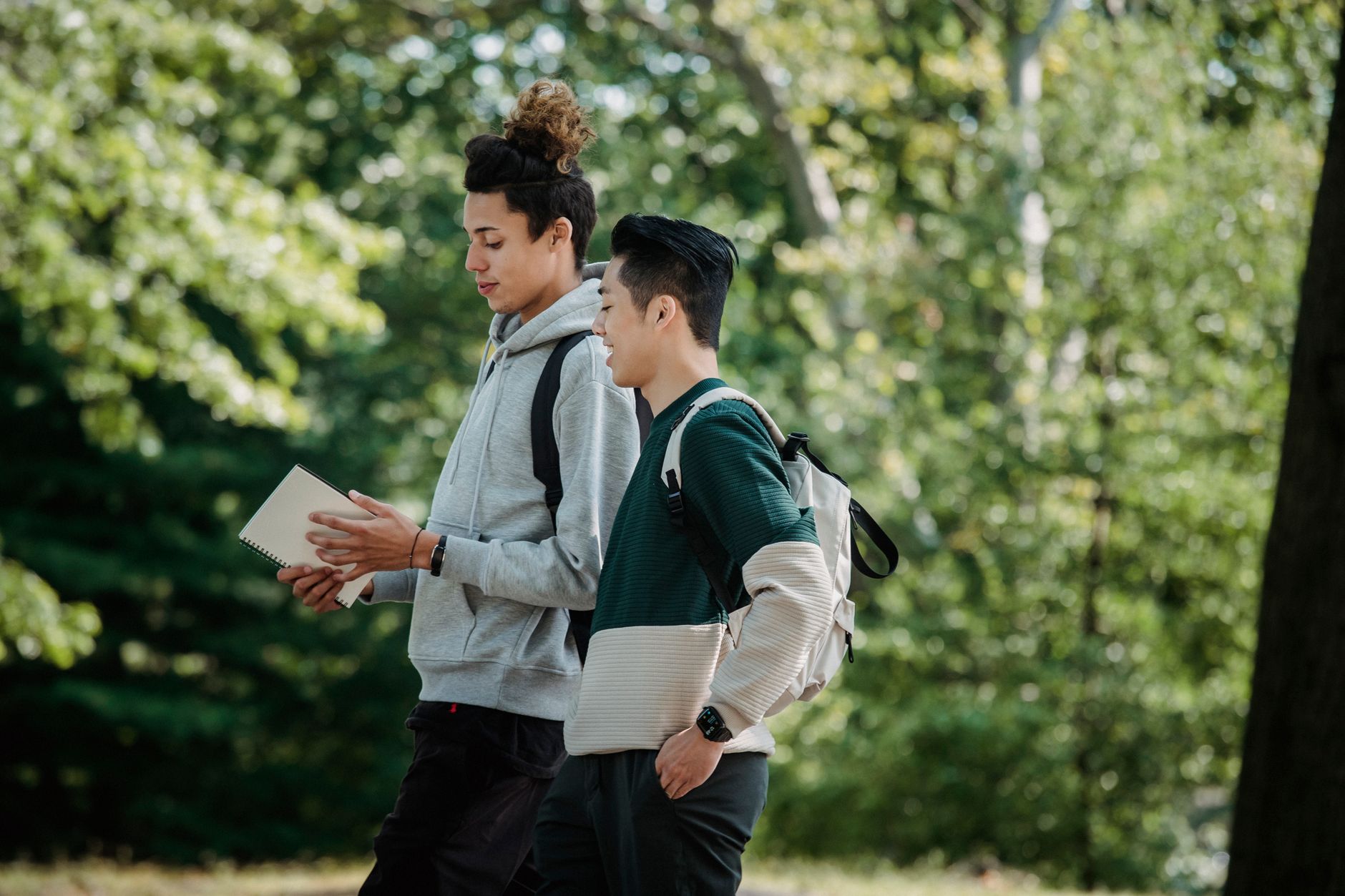 Students moving through academic buildings with consistently cleaned floors.