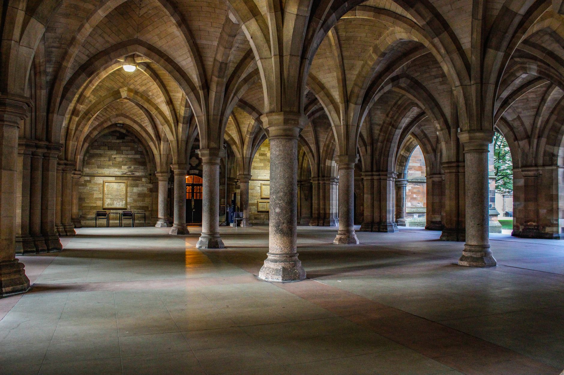 Long university corridors where autonomous scrubbers can run on mapped routes.