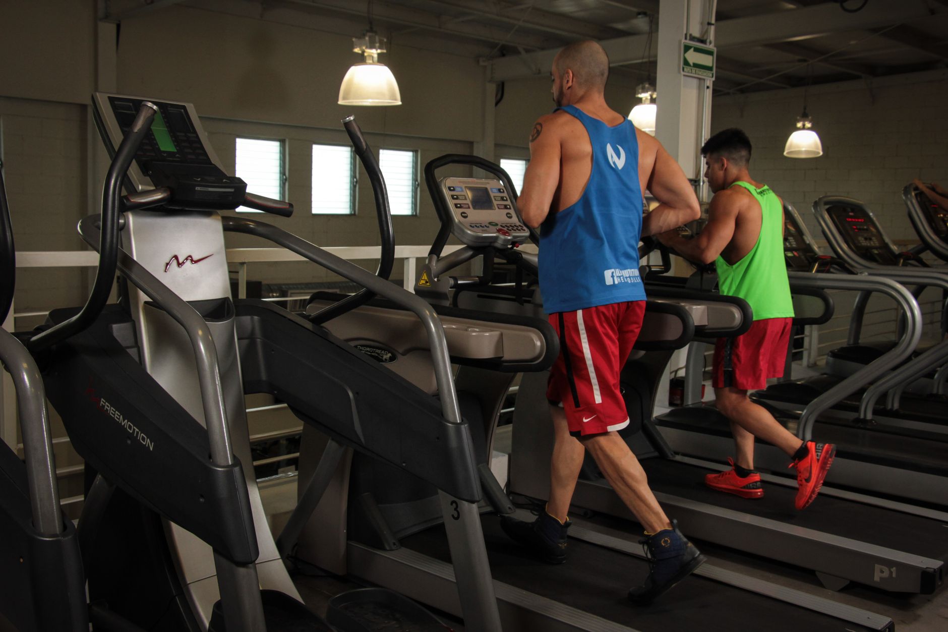 Students using a recreation center that relies on consistent floor care.