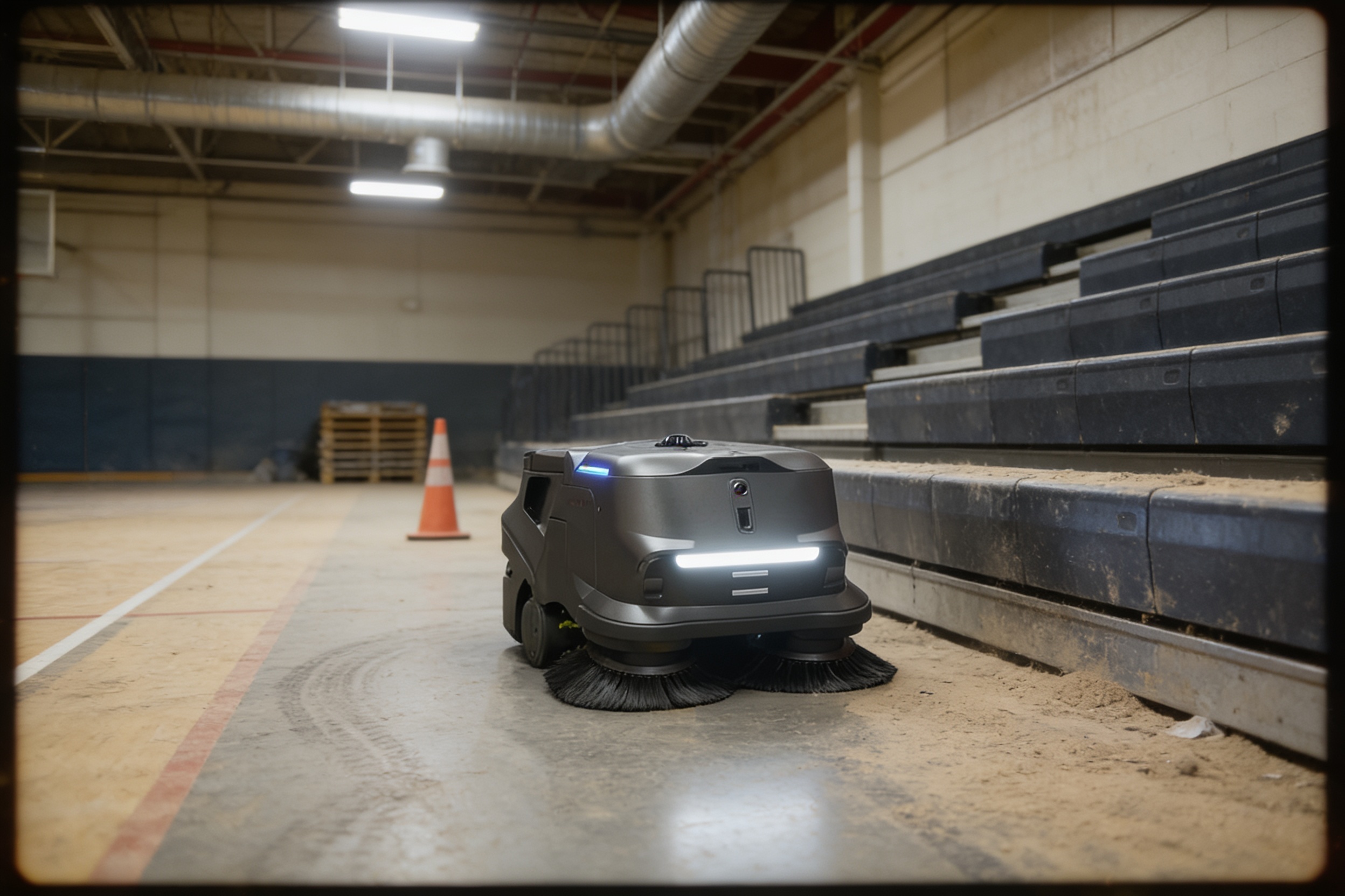 Automatic floor scrubber