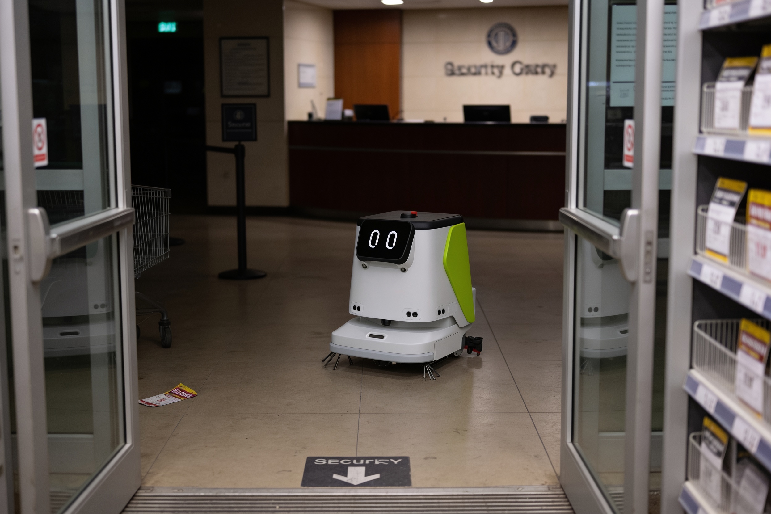 Floor scrubber for warehouses