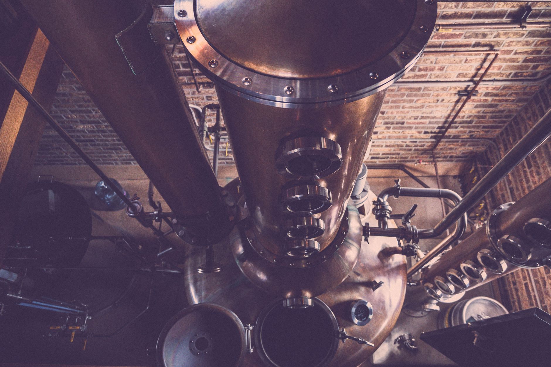 Brewhouse floor in a brewery