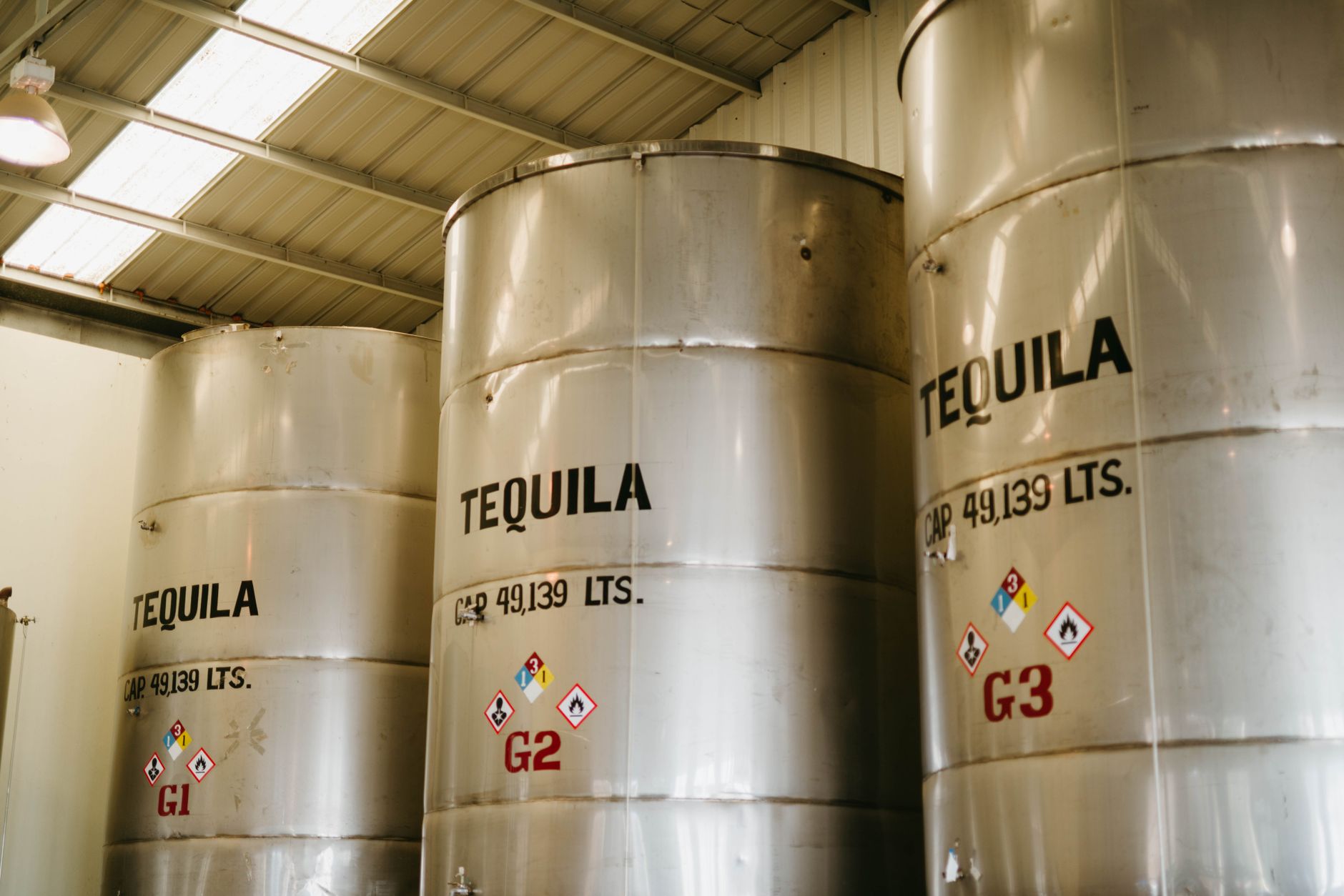 Fermentation cellar in a brewery