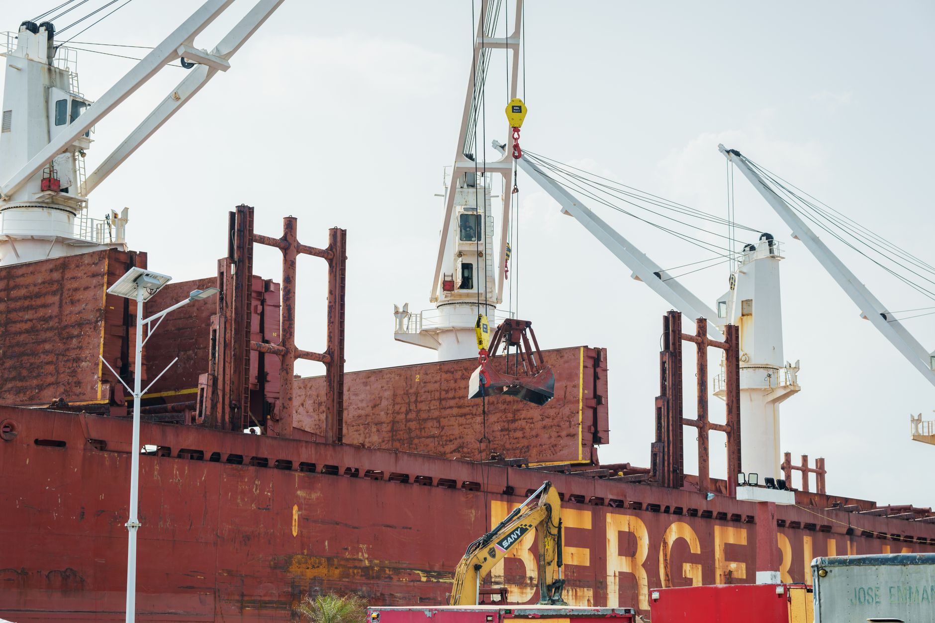 Finished goods and shipping dock in a wire and cable plant