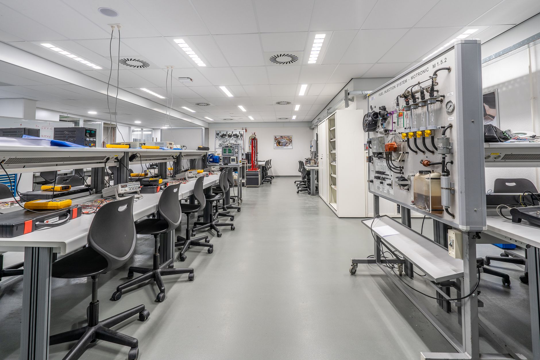 Quality testing lab in a wire and cable plant