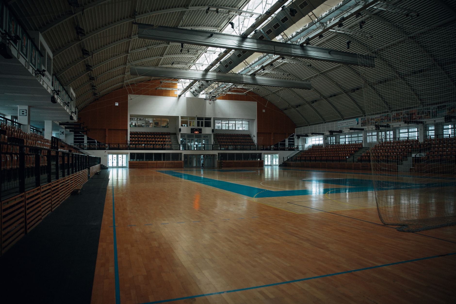 Large multipurpose hall in a community center
