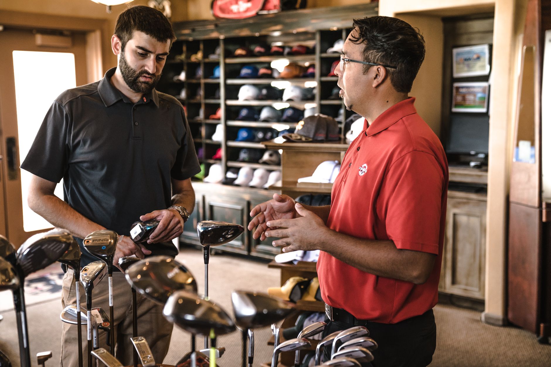 Pro shop aisles with merchandise and hard flooring that needs detail cleaning beyond scrubbing