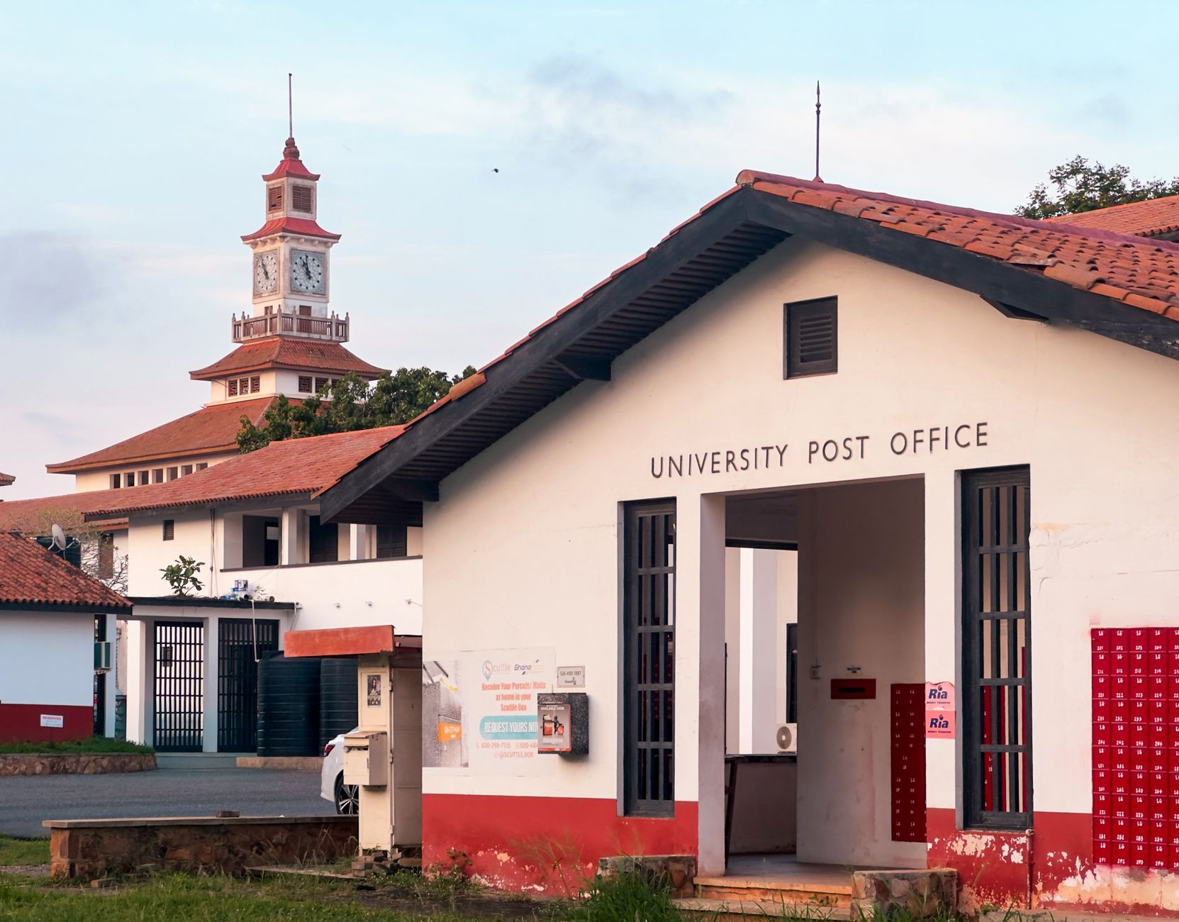 Central mailroom in a university campus